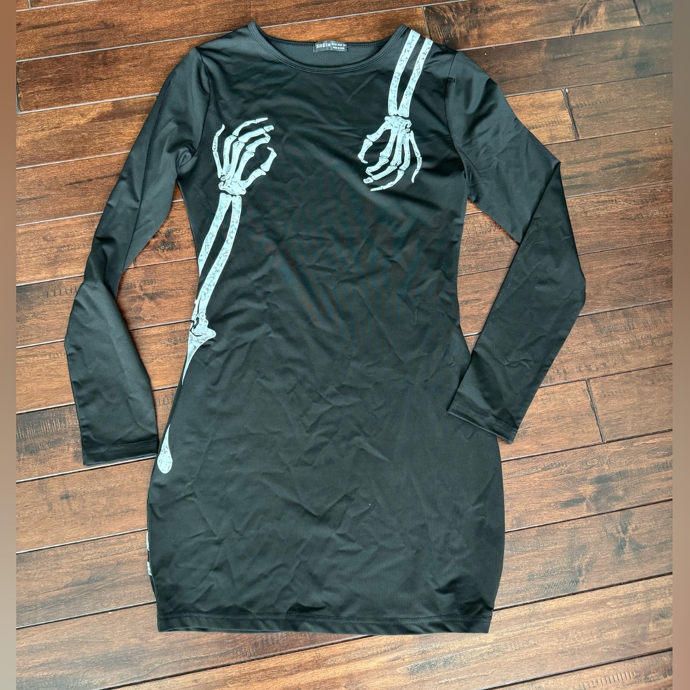 SHEIN Black Skeleton Dress